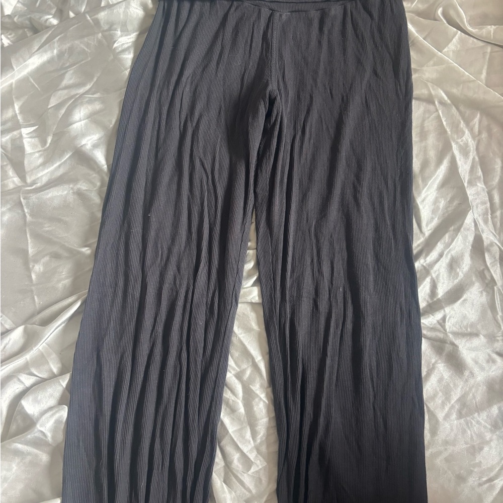 BODY Black and Grey Ribbed pants